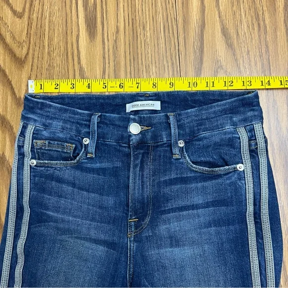 NEW Good American Good Legs in BLUE122, Athletic Stripe - Picture 8 of 11